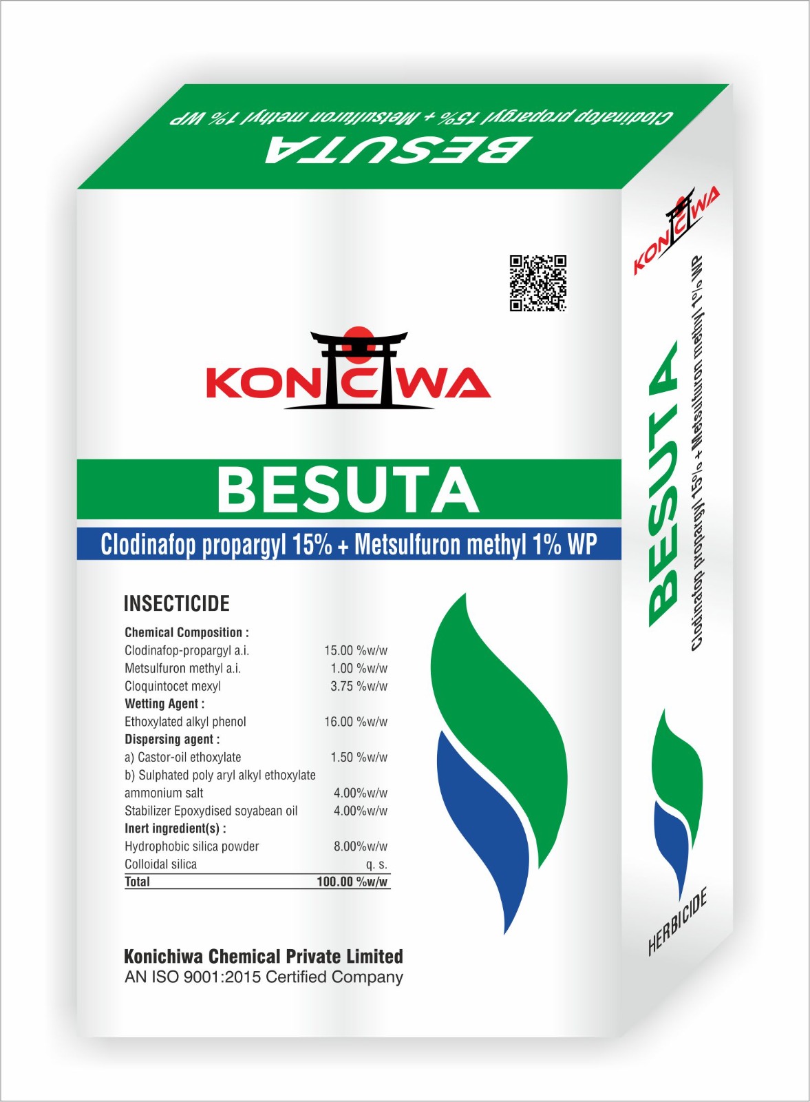 Clodinafop propargyl 15% + Metsulfuron methyl 1% WP - Besuta