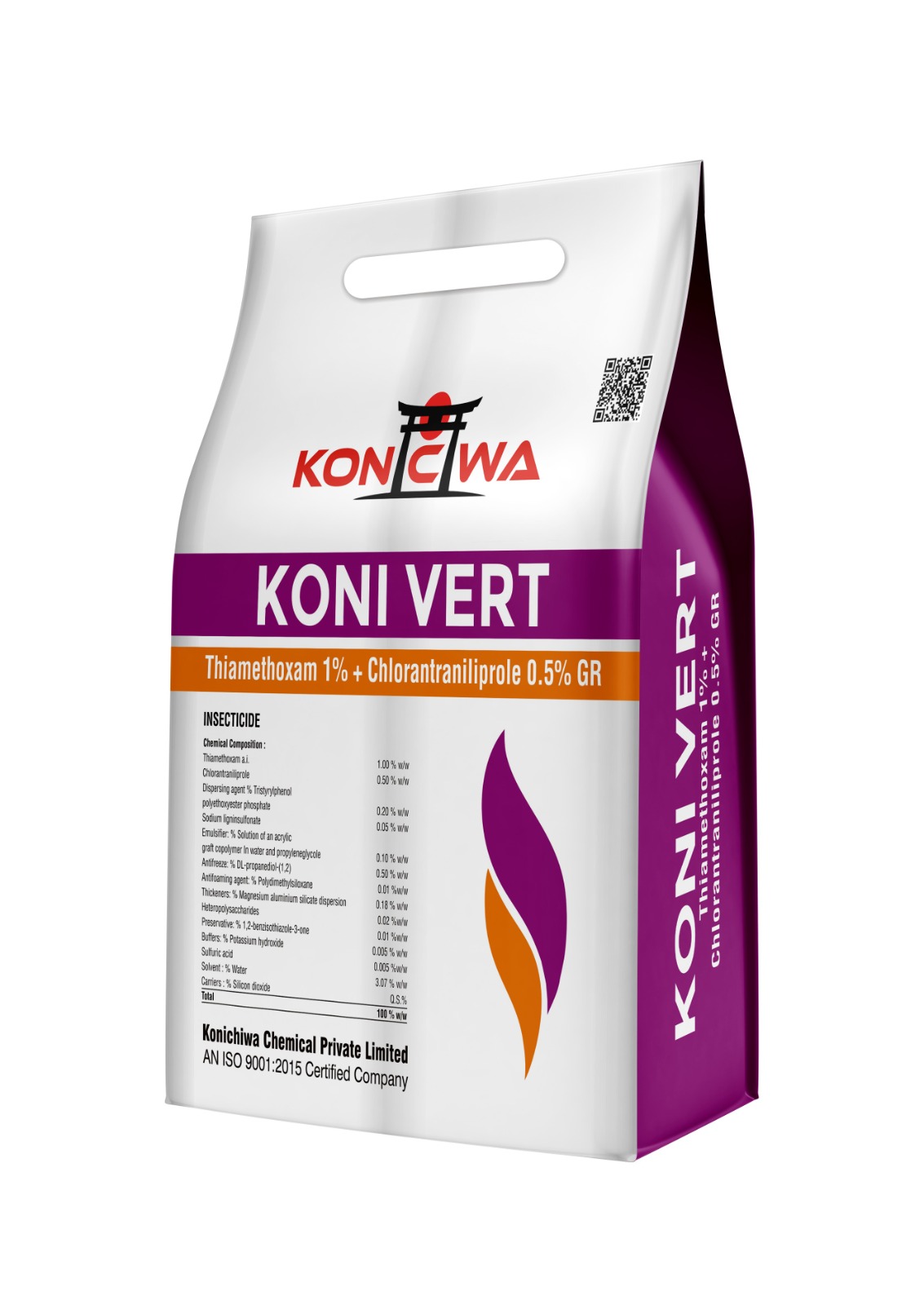 Thiamethoxam 1% + Chlorantraniliprole 0.5% GR - Koni vert
