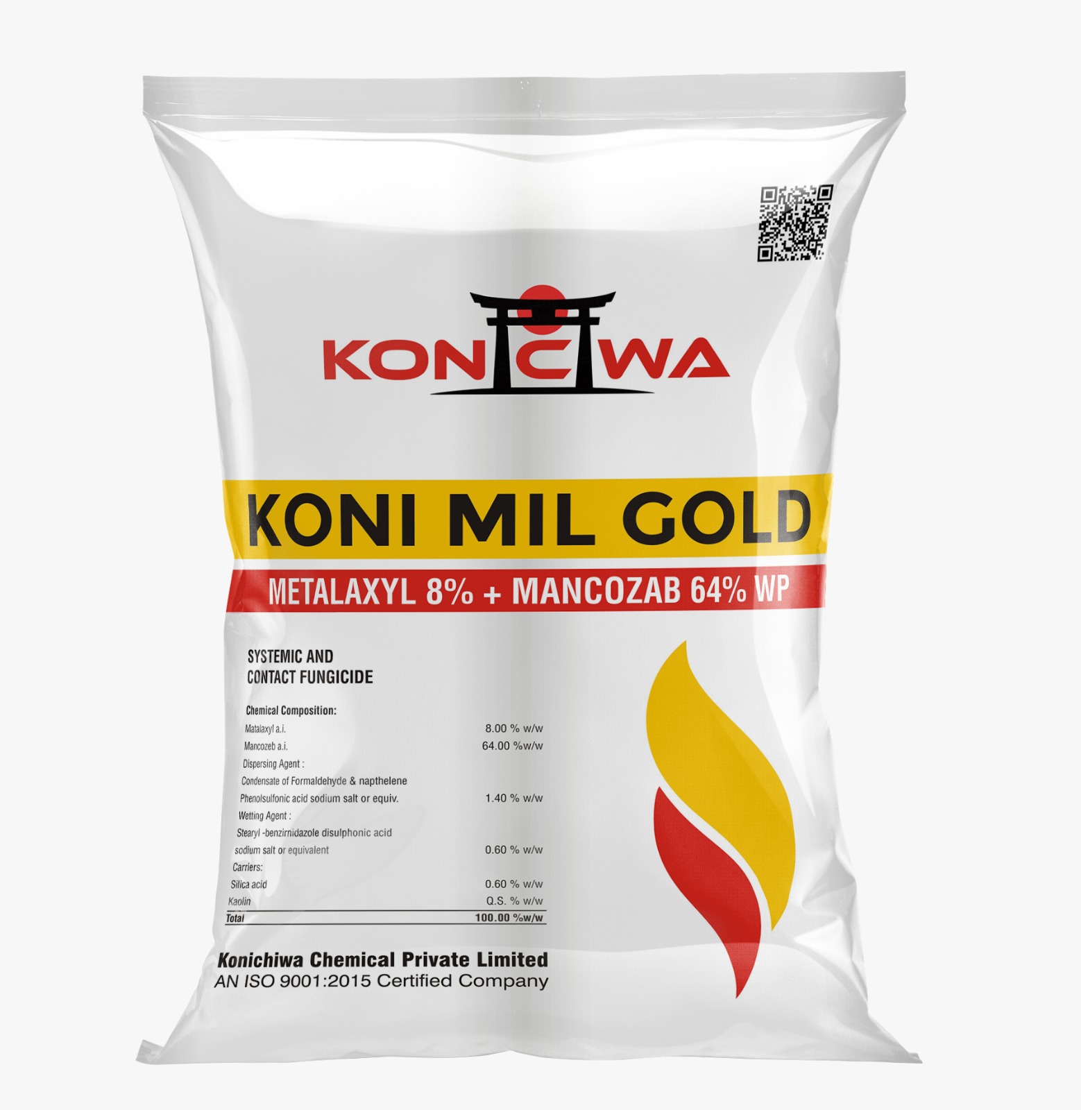 Metalaxyl -M 8% + Mancozeb 64% WP - Koni Mil Gold