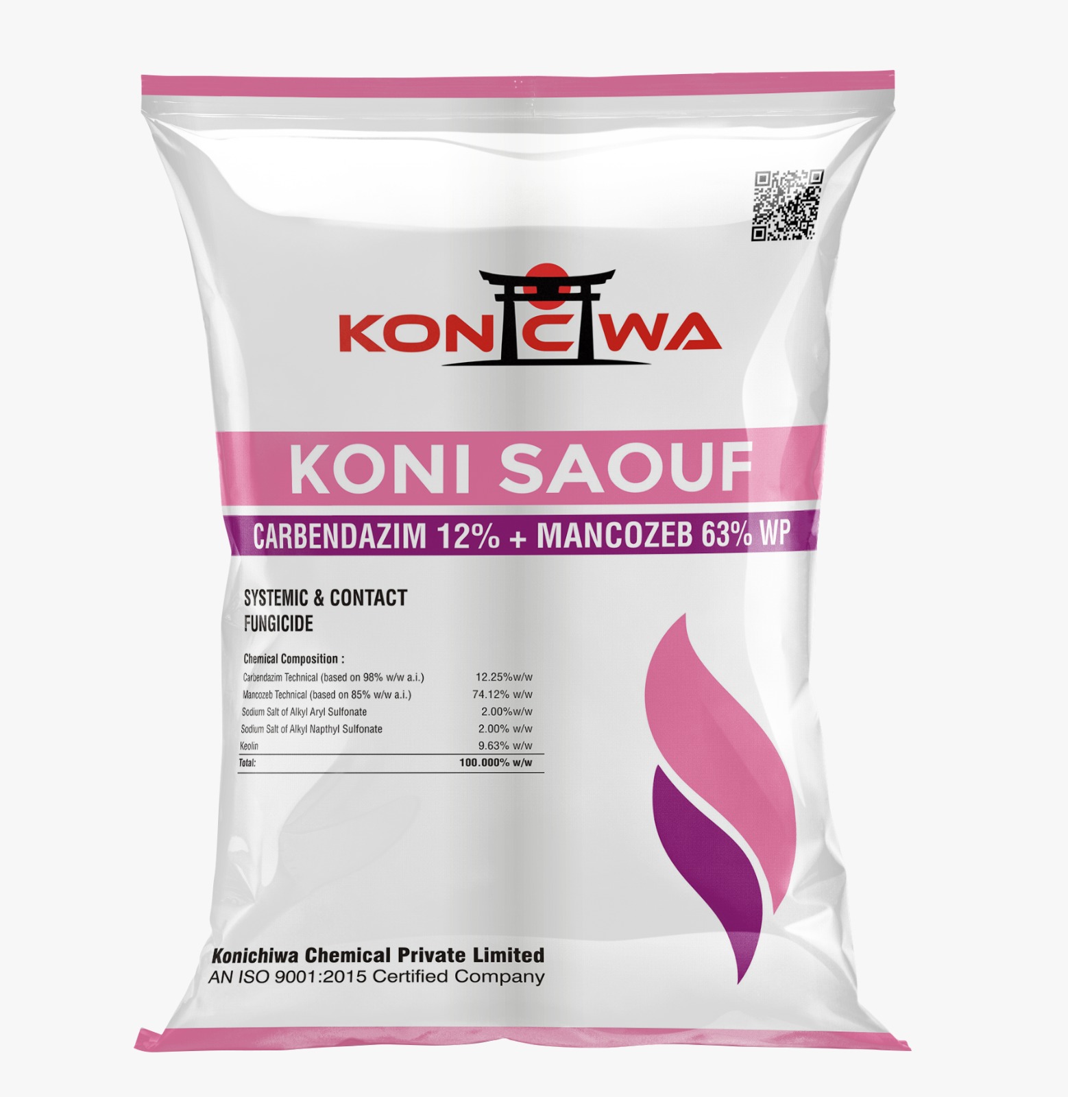 Carbendazim 12% + Mancozeb 63% WP - Koni Saouf