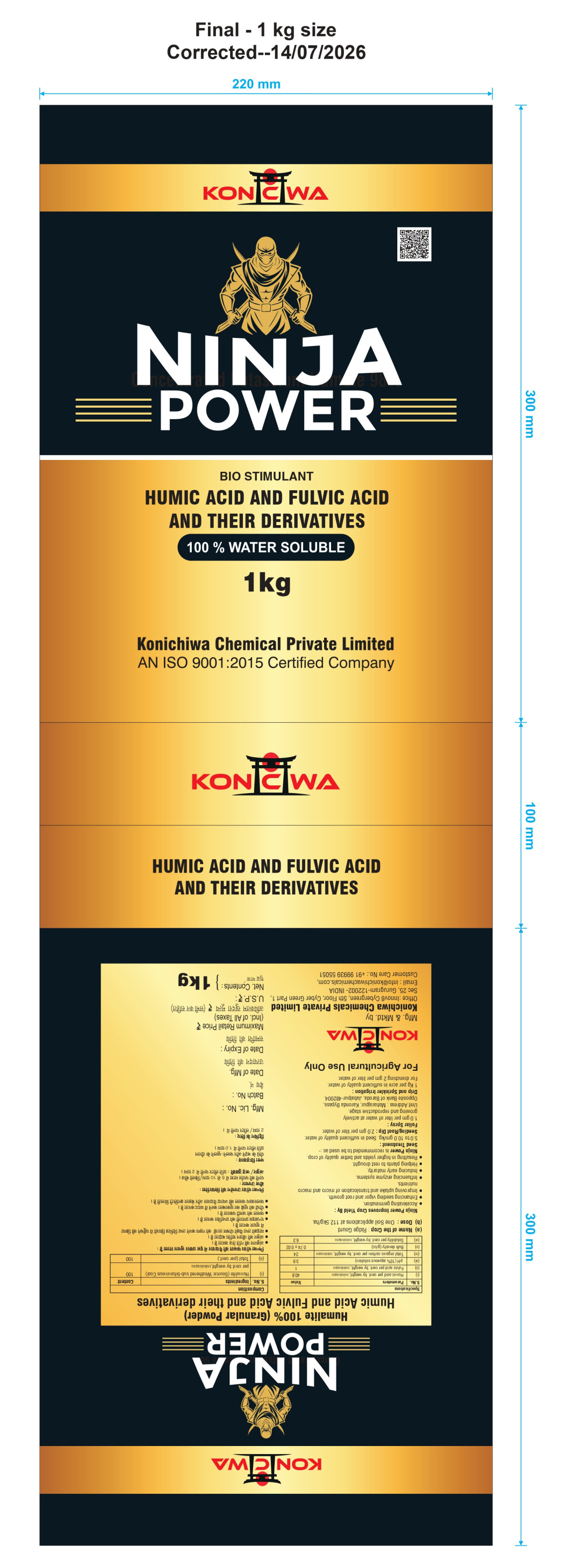 Ninja Power Humic Acid and Fulvic Acid and their Derivatives 